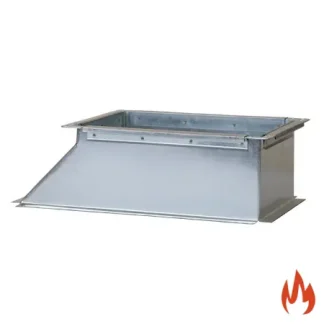 Piesa racord rectangular – suprafata plana - Desfumare