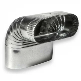 Cot 90° plat-oval vertical