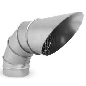 Cot de evacuare la 90⁰ cu plasa metalica