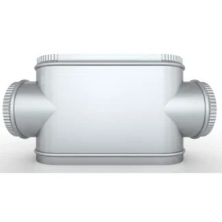 Piesa tip X pentru conducte ovale si circulare