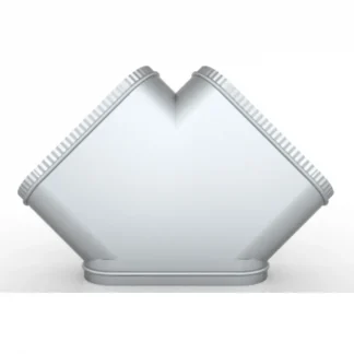 Piesa tip Y la 45° pentru conducte ovale