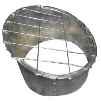 Terminatie circulara cu plasa metalica