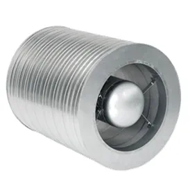 Atenuator de zgomot circular cu deflector rotund