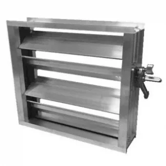 Clapeta de reglare rectangular cu jaluzele