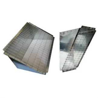 Terminatie rectangulara la 55° cu plasa metalica